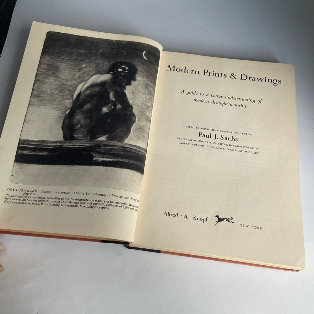 Modern Prints and Drawings Vintage Book 1950's